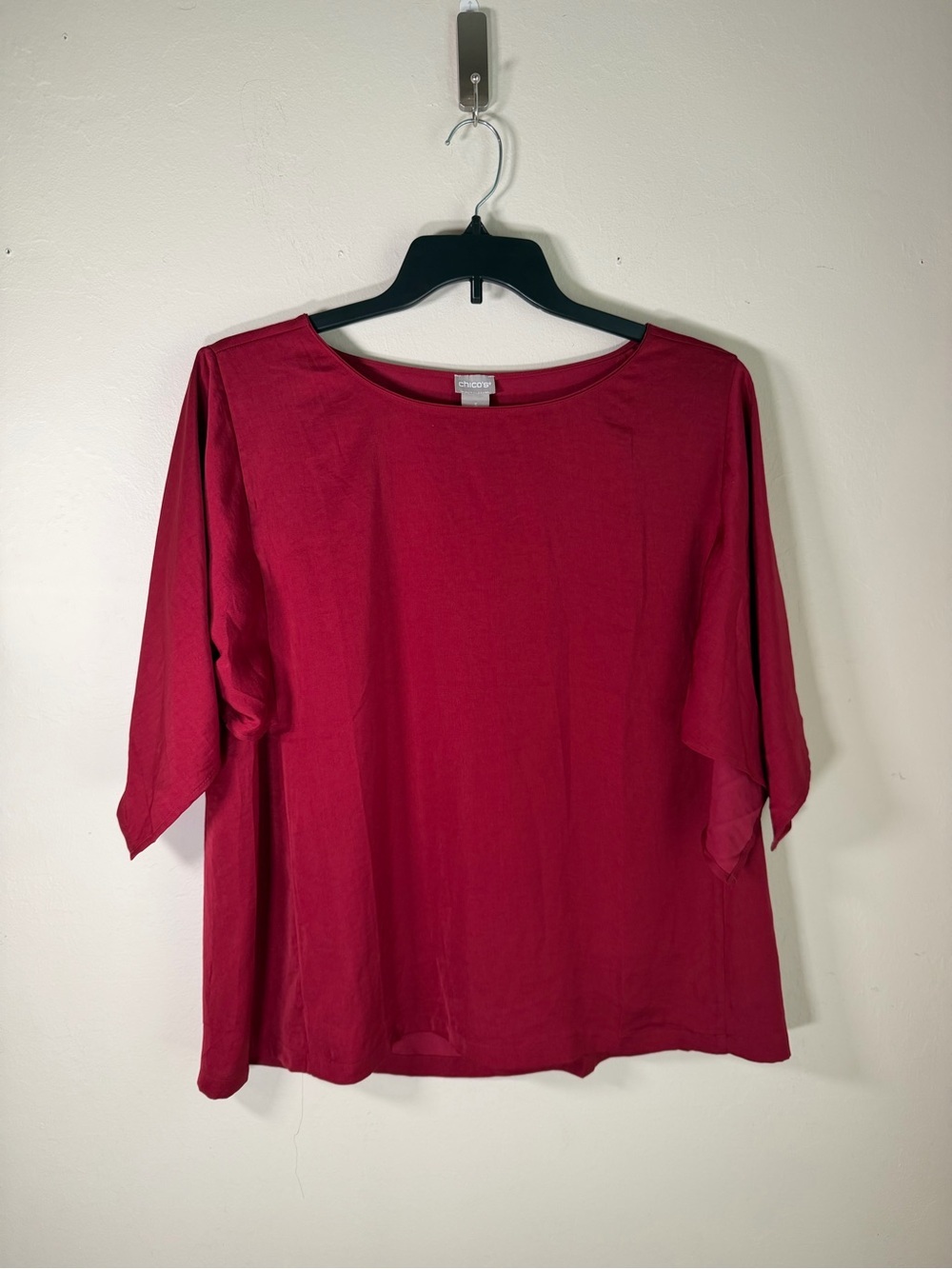 Chico's Rich Berry Boatneck Tunic